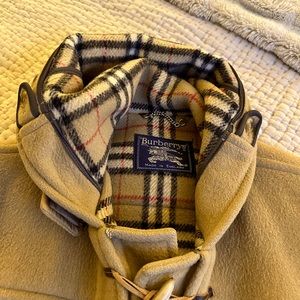 Burberry Mens Camel Wool Duffle Coat